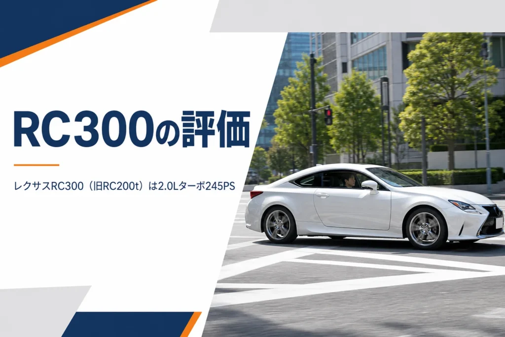 レクサスRC300の2.0Lターボの走りとチューニングを解説する記事のアイキャッチ