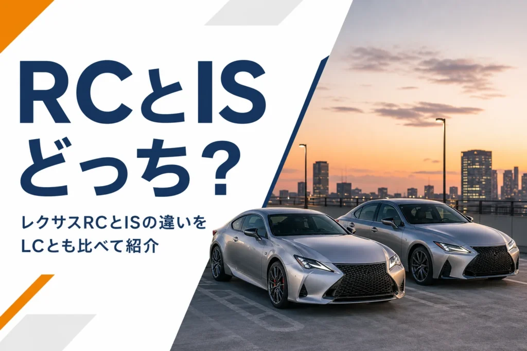 並んで停まるクーペとセダン